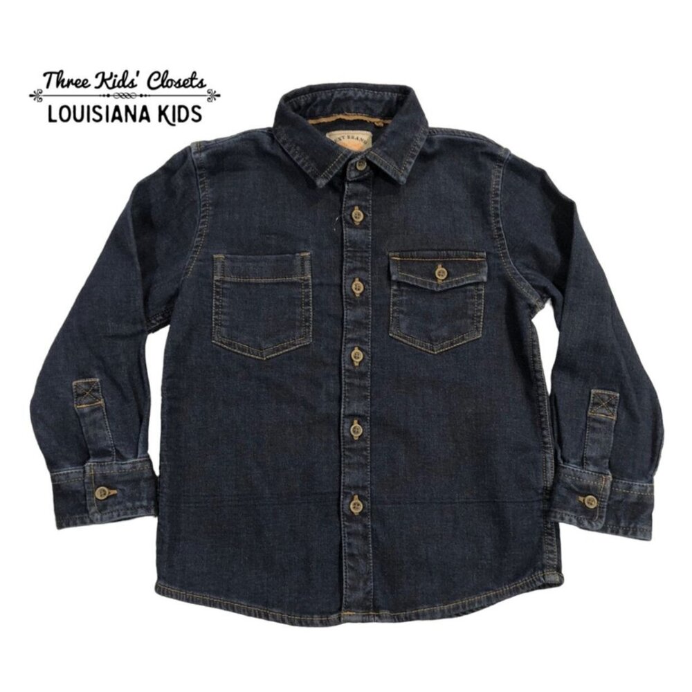 Next 3-4Y Chambray Denim Button Up Shirt